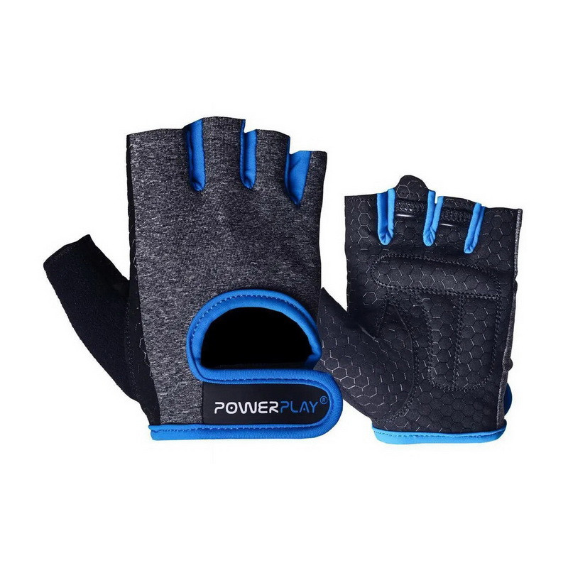 PowerPlay Womans Fitness Gloves Grey-Blue 2935 XS size