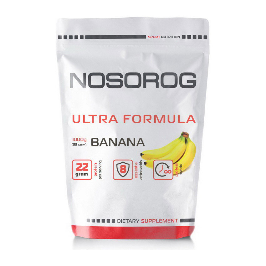 Комплексний протеїн NOSOROG Ultra Formula 1 kg banana ice cream