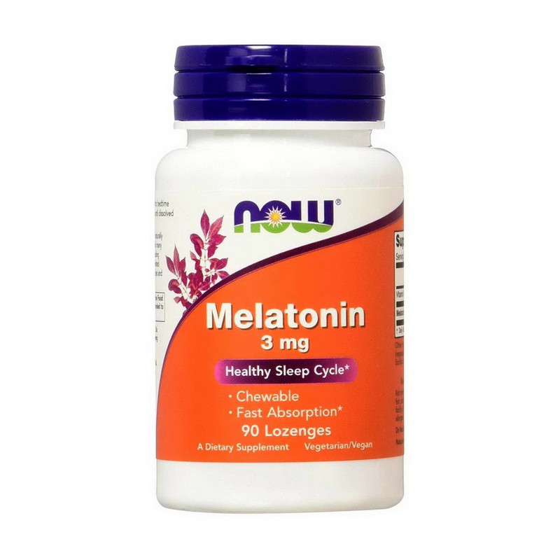 Мелатонін Now Foods Melatonin 3 mg 90 lozenges