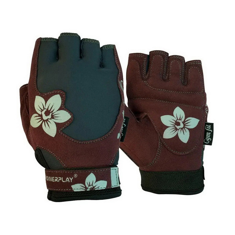 PowerPlay Womans Fitness Gloves Brown 1733 XS size