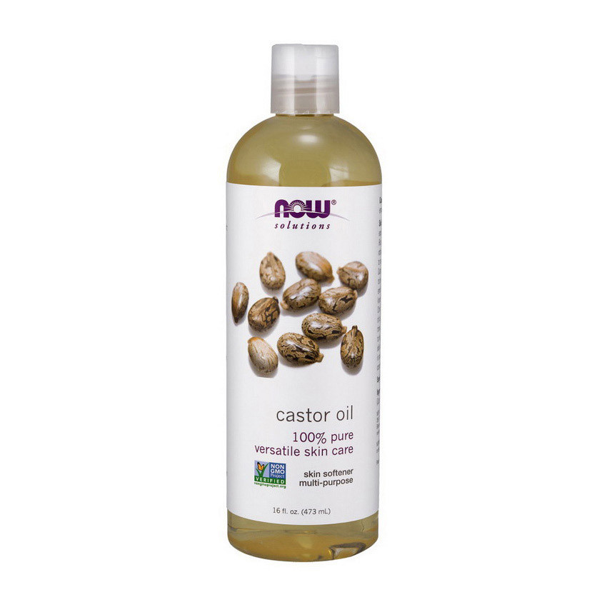 Now Foods Castor Oil 473 ml шкіра, волосся, нігті активне довголіття