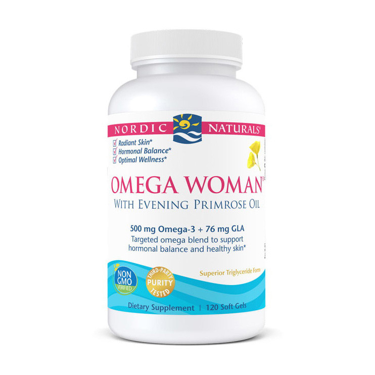 Nordic Naturals Omega Woman 120 soft gels риб'ячий жир/жирні кислоти активне довголіття