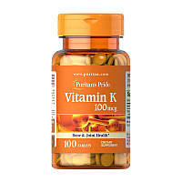 Вітамін К1 Puritan's Pride Vitamin K 100 mcg 100 tab