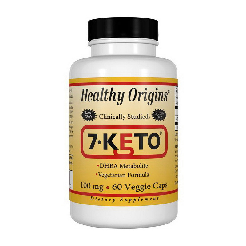 Healthy Origins 7-KETO DHEA 100 mg 60 veg caps дегідроепіандростерон dehydroepiandrosterone dhea підвищення
