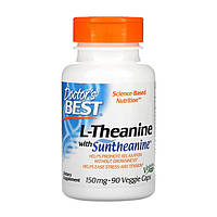 Doctor's Best L-Theanine 150 mg 90 veg caps теанін theanine амінокислоти