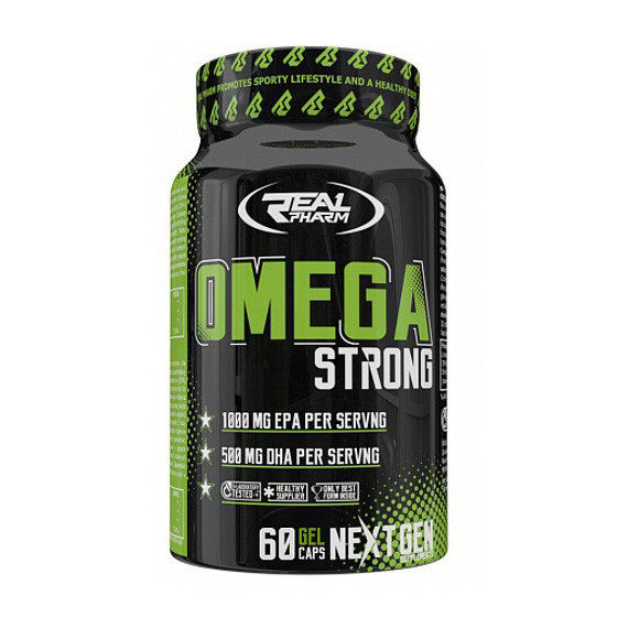 Real Pharm Omega Strong 60 gel caps риб'ячий жир/жирні кислоти активне довголіття