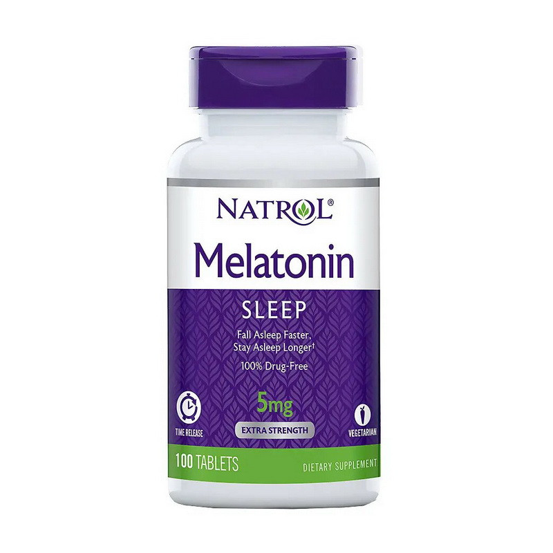 Natrol Melatonin 5 mg 100 tab покращення сну активного довголіття