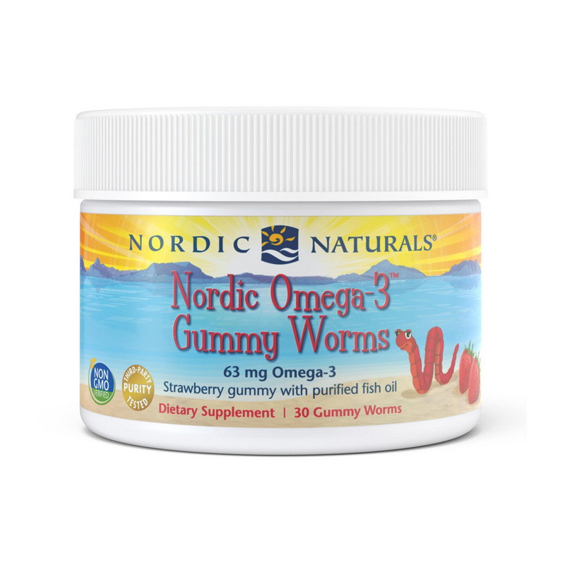 Nordic Naturals Nordic Omega-3 Gummy Worms 30 gummy worms риб'ячий жир/жирні кислоти активне довголіття