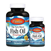 Carlson Labs The Very Finest Fish Oil 120+30 soft gels риб'ячий жир/жирні кислоти — активне довголіття