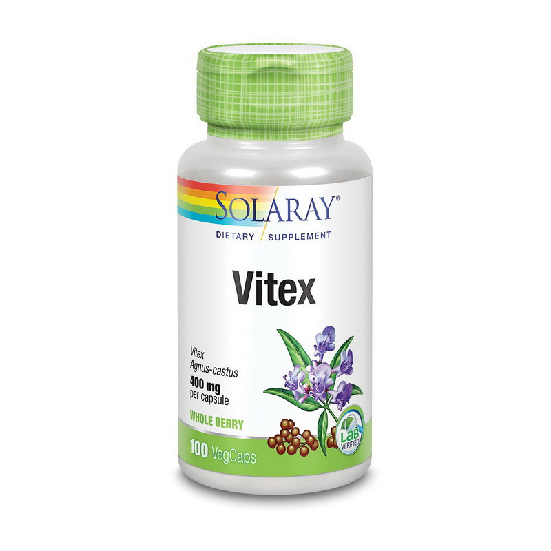 Solaray Vitex 400 mg 100 veg caps жіноче здоров'я активне довголіття