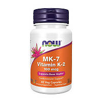 Вітамін К2 (Менахінон-7) Now Foods MK-7 Vitamin K-2 100 mcg 60 veg caps