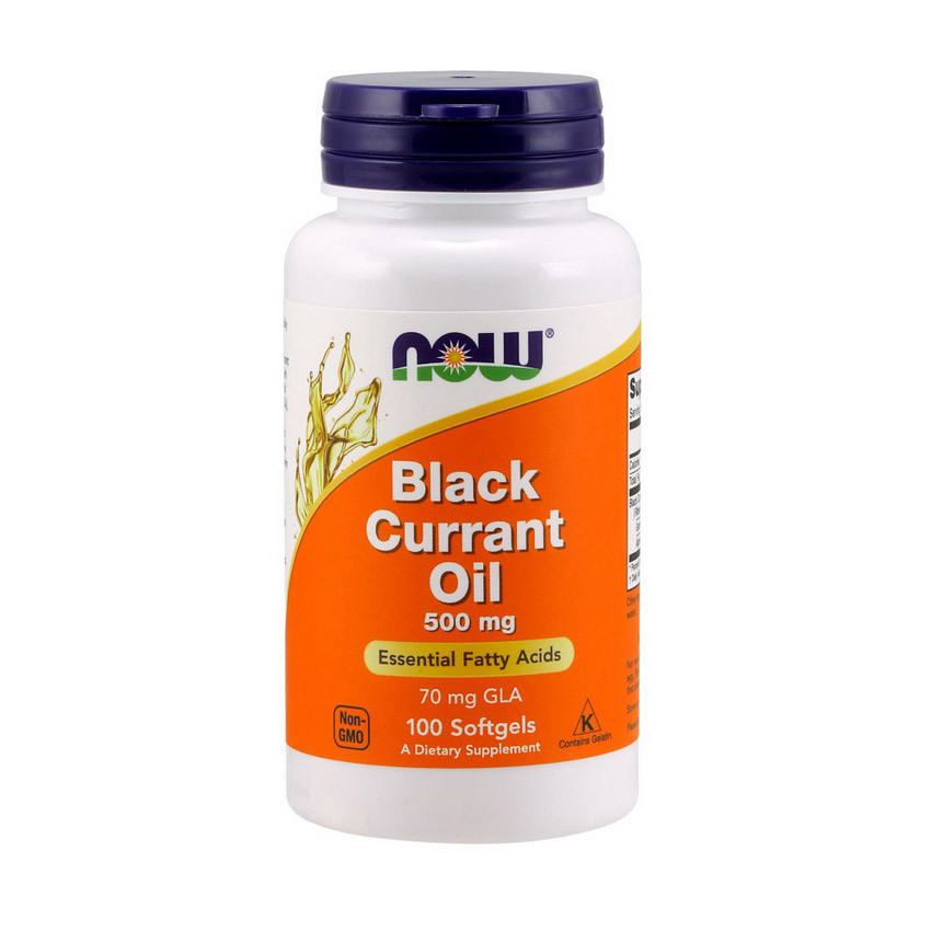 Олія чорної смородини Now Foods Black Currant Oil 500 mg 100 softgels