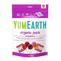 Льодяники YumEarth Mixed Organic Pop Vitamin C 40 pops