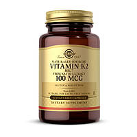 Вітамін К2 (Менахінон-7) Solgar Vitamin K2 MK-7 100 mcg 50 veg caps Солгар