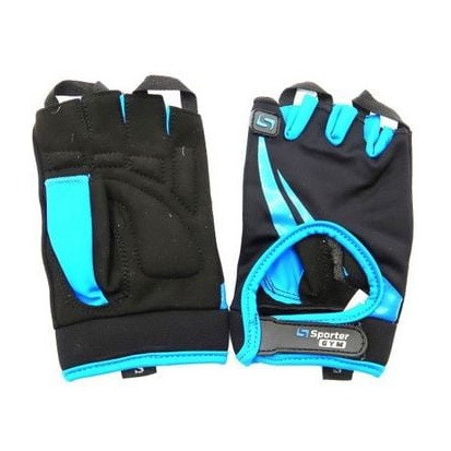 Рукавички для тренувань Sporter Fitness Gloves Black/Blue M size