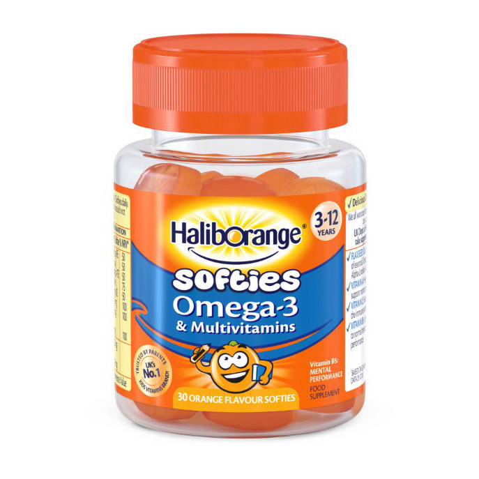 Haliborange Softies Omega-3 & Multivitamins 30 softies риб'ячий жир/жирні кислоти активне довголіття