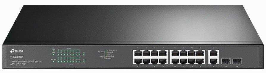 TP-Link Комутатор TL-SG1218MP 16xGE/PoE+ 250W 2xGE 2xcomboGE/SFP 19" 1U