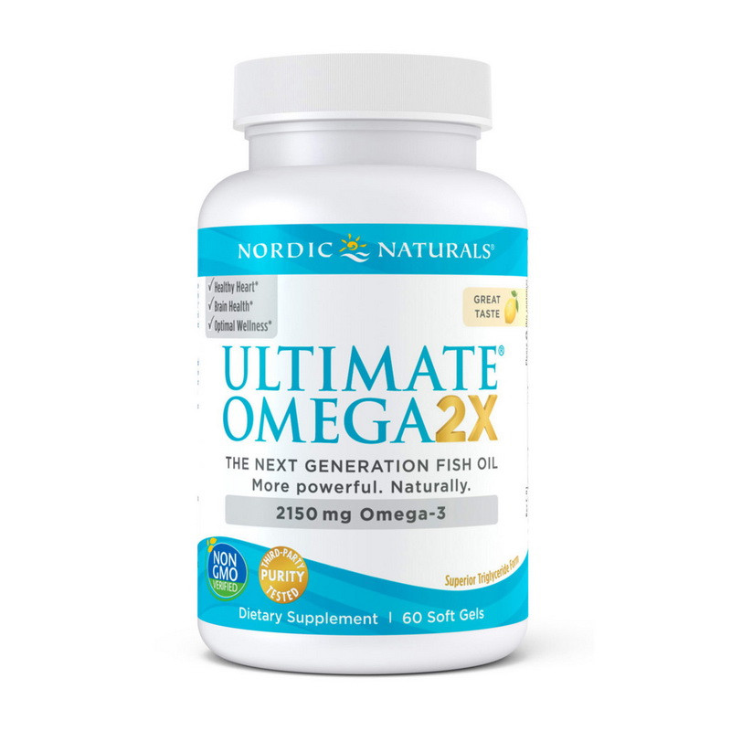 Nordic Naturals Ultimate Omega 2X 2150 mg 60 soft gels риб'ячий жир/жирні кислоти активне довголіття