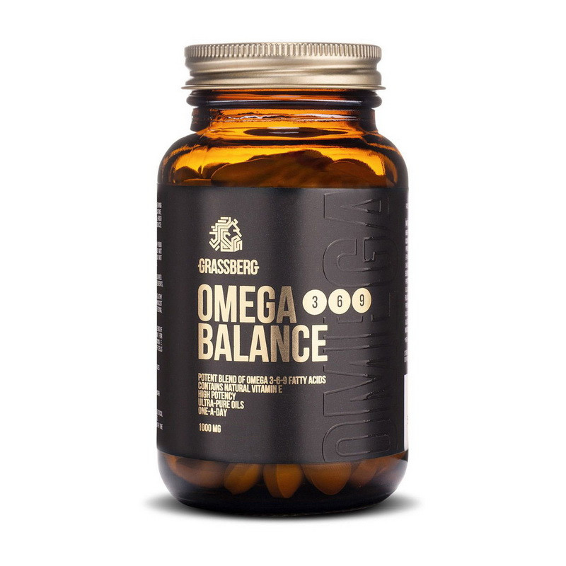 Grassberg Omega 3 6 9 Balance 60 caps риб'ячий жир/жирні кислоти активне довголіття