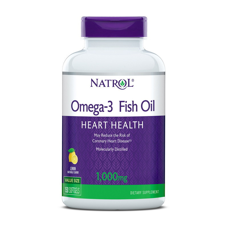 Риб'ячий жир Омега-3 Natrol Omega-3 Fish Oil 1000 mg 150 softgels