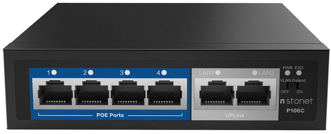 Netis P106C 4xFE PoE, 2xFE