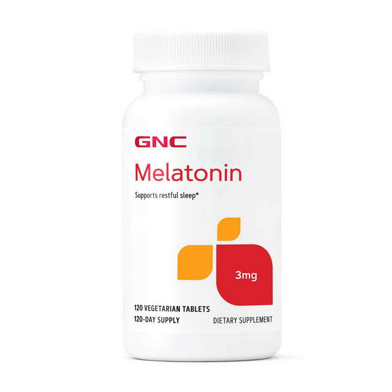 GNC Melatonin 3 mg 120 veg tab покращення сну активного довголіття