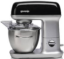 Gorenje Кухонна машина 1000Вт, чаша-метал, корпус-метал, насадок-4, сріблясто-чорний