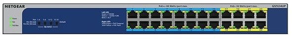 NETGEAR Комутатор GS524UP 16xGE PoE++, 8xGE PoE+ (480 Вт), некерувань