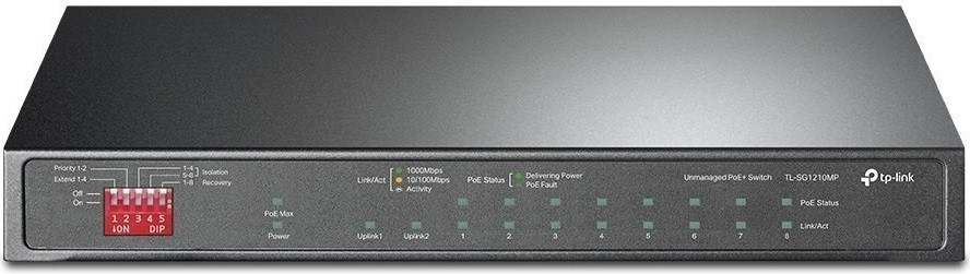 TP-Link Комутатор TL-SG1210MP 8xGE/PoE+ 123W 1xGE 1xcomboGE/SFP