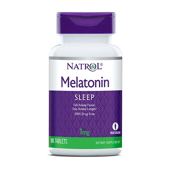 Natrol Melatonin 1 mg 90 tabs покращення сну активного довголіття