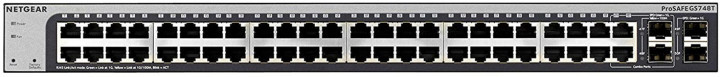 NETGEAR Комутатор GS748Tv5 48x1GE, 2xSFP, 2x combo, керований L2+