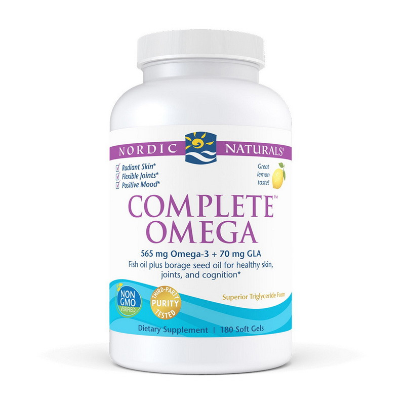 Nordic Naturals Complete Omega 180 soft gels риб'ячий жир/жирні кислоти активне довголіття
