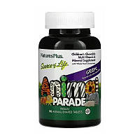 Nature's Plus Animal Parade Children's Multi-vitamin & Mineral 90 animal-shaped tabs витамины для детей