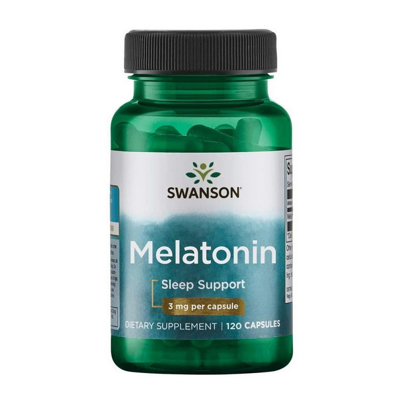 Swanson Melatonin 3 mg 120 caps поліпшення сну активне довголіття