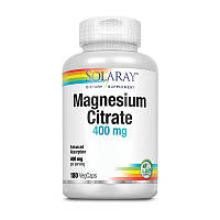 Solaray Magnesium Citrate 400 mg 180 veg caps минералы витамины и минералы