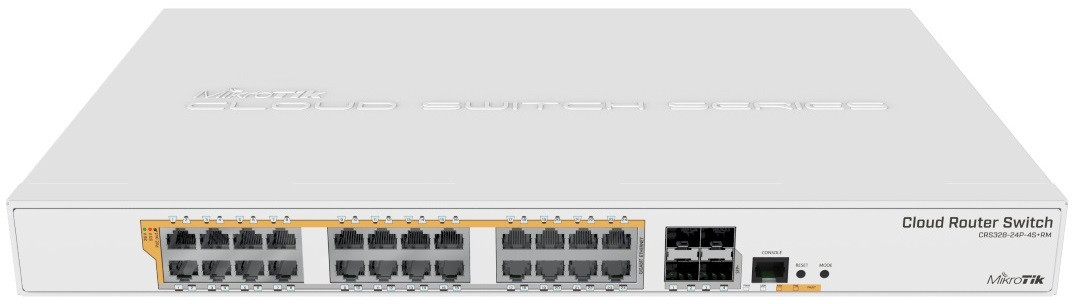 MikroTiK Комутатор Cloud Router Switch CRS328-24P-4S+RM
