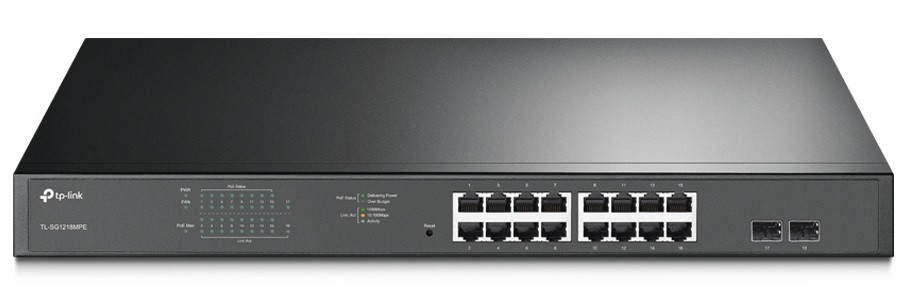 TP-Link Комутатор TL-SG1218MPE 16xGE/PoE+ 192W 2xcomboGE/SFP EasySmart