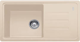Franke Мийка кухонна Malta, фраграніт, прямокутник, з крилом, 780х435х200мм, чаша - 1, накладна, BSG 611-78,