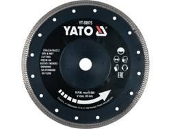 Диск алмазний грес кераміці Ø-230x2x10x22.2мм мокрий/сухий YATO YT-59975