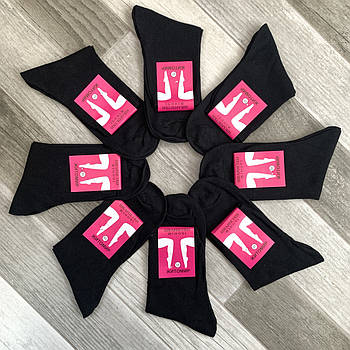 Шкарпетки жіночі демісезонні бавовна Нік, Житомир, 23 розмір, чорні, 01990