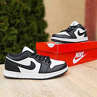 Кроссовки Nike* Jordan низкие черно-белые р.36-41