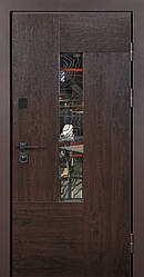 Преміальні вхідні двері з терморозривом Paradise Glass Венге темний