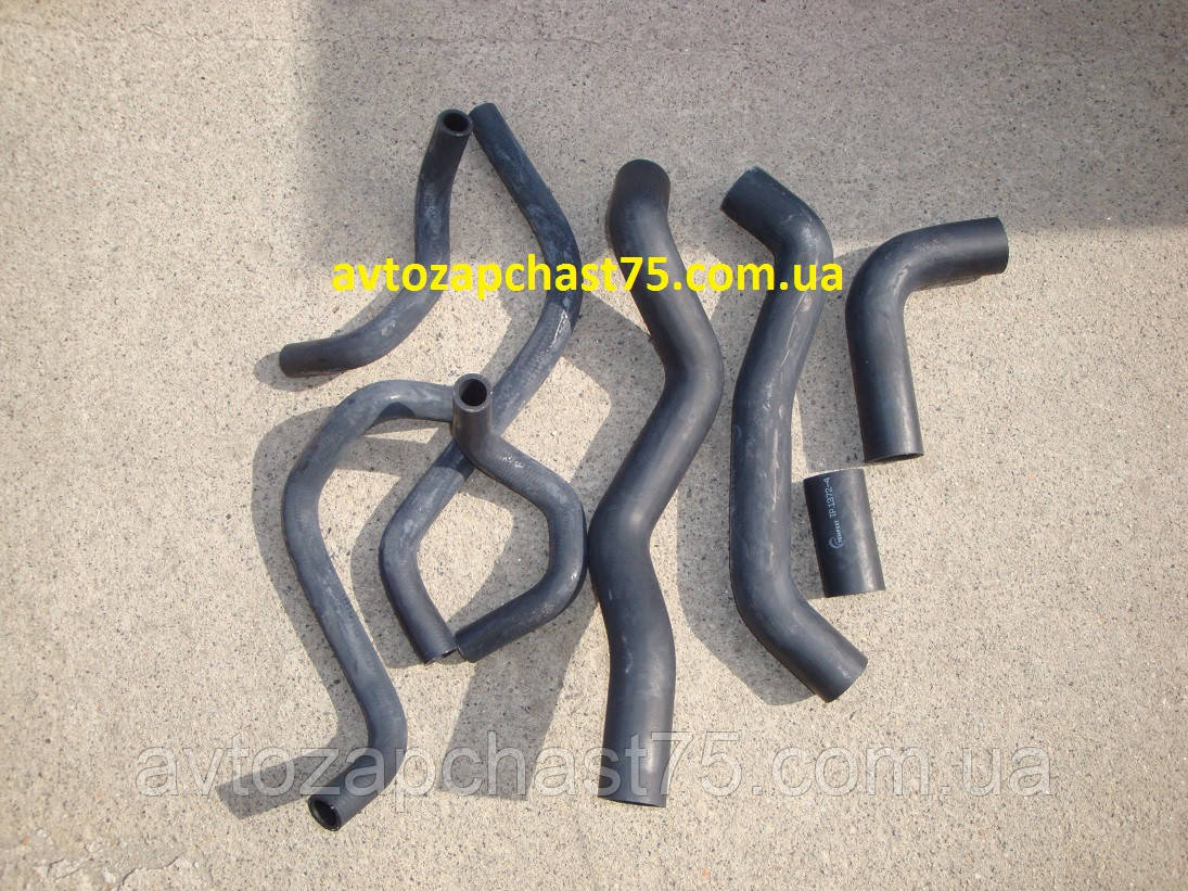 Патрубки радіатора ваз 2108, 2109, 21099, 2113, 2114, 2115 інжектор, гумові (комплект 8 штук) Tempest, фото 1