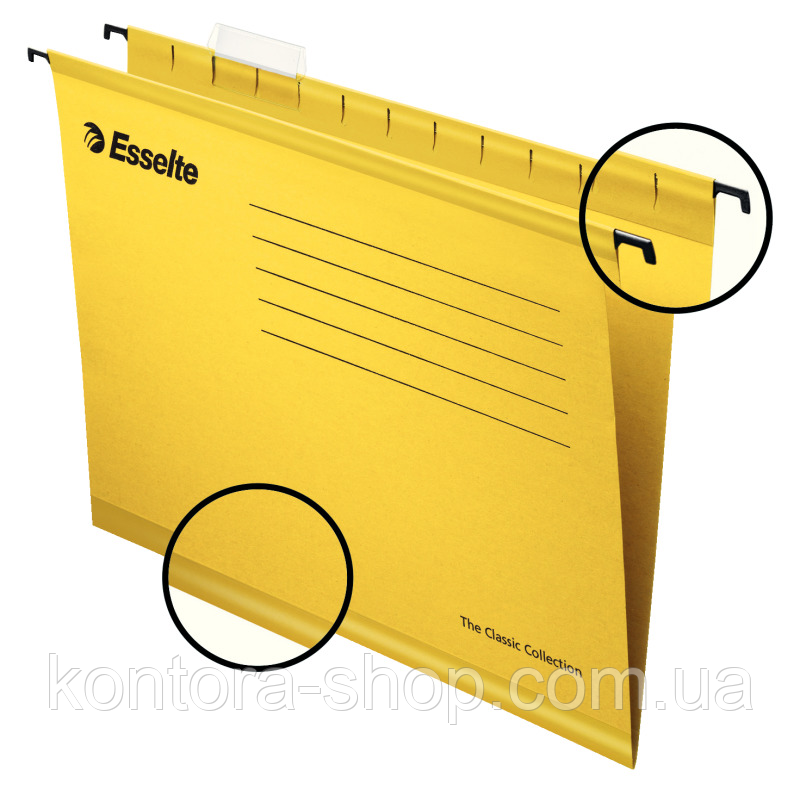 Папка підвісна Esselte  Classic, жовта (25 шт.)