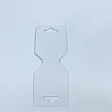 Бірка (тримач) для прикрас, 50*127 мм, біла ▶ (10 шт.), фото 3