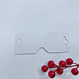 Бірка (тримач) для прикрас, 50*127 мм, біла ▶ (10 шт.), фото 2