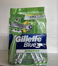 Одноразові бритви Gillette Blue3 12 шт (для чуттєвої шкіри, що плаває)