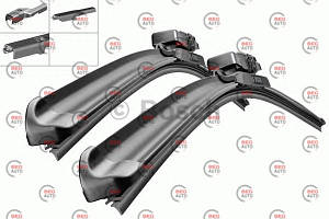 Щітки двірників Bosch aerotwin am466s к-т 650мм, 380мм (ord fiesta 08-, opel corsa d/e) (BOSCH) (3 397 007 466)