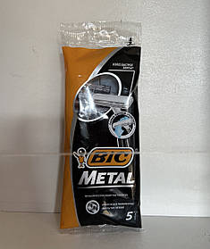 Одноразові бритви чоловічі Бік Метал Bic Metal-5шт