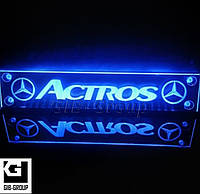 Led знак на ветровое стекло грузовика MERCEDES ACTROS с синей подсветкой